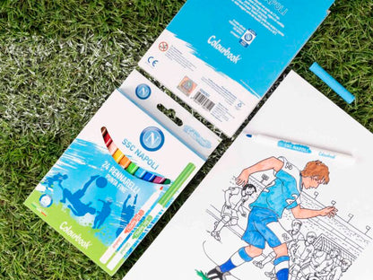 Pennarelli lavabili per bambini 24 colori – SSC Napoli