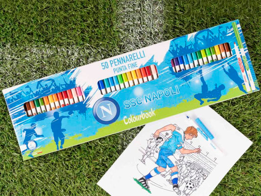 Pennarelli lavabili per bambini 50 colori – SSC Napoli