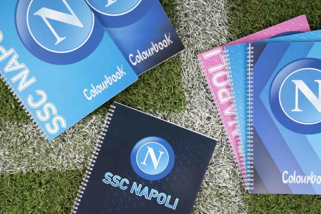 Quaderno a spirale A4 SSC Napoli – Righe medie e superiori