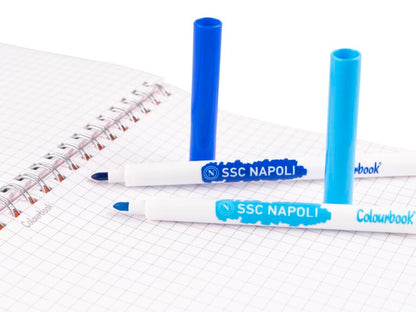 Pennarelli lavabili per bambini 24 colori – SSC Napoli