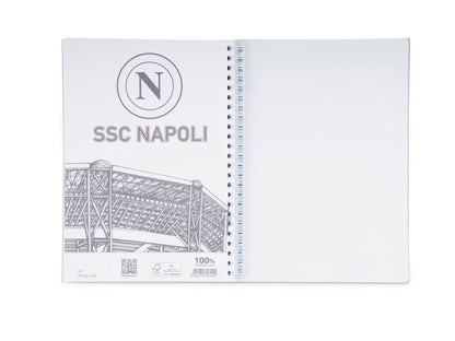 Quaderno a spirale A4 SSC Napoli – Quadretti 5 millimetri